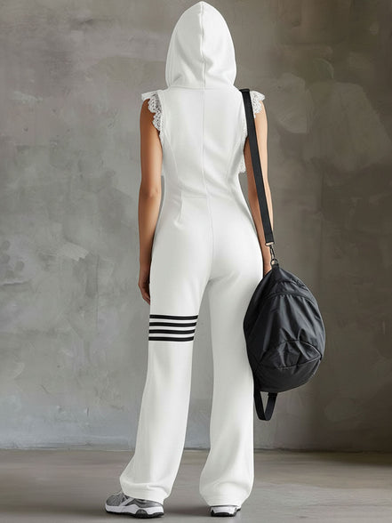 Zara Flow | Tuta sportiva retrò con cappuccio e righe