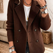 Diletta | Blazer Elegante con Maniche in Maglia