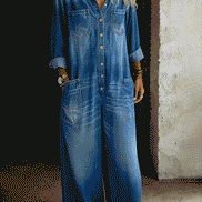 Lena | Salopette Denim Casual Comoda