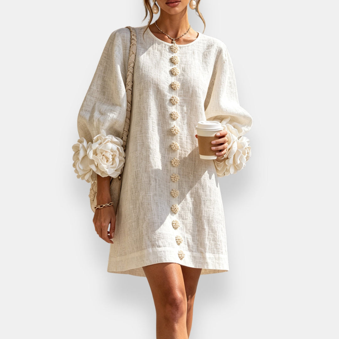Fleurette | Robe à fleurs en relief
