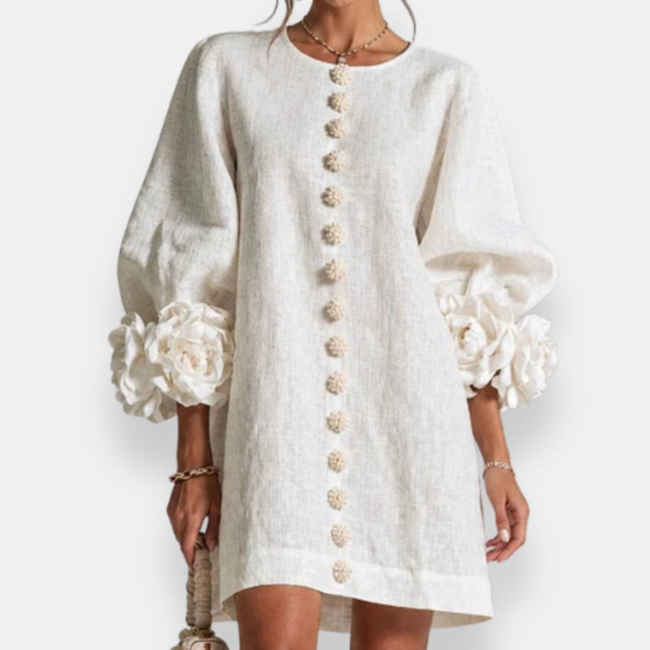 Fleurette | Robe à fleurs en relief