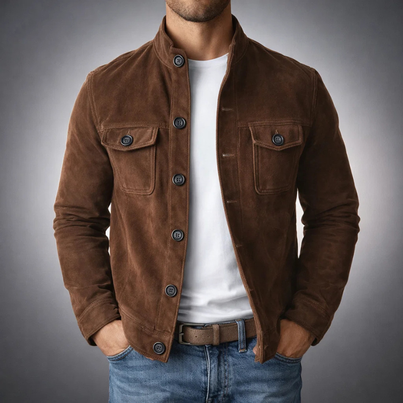 Giacca in pelle scamosciata Caspian |