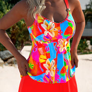 Marilena | Tankini Floreale Corallo