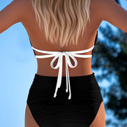 Bruna | Costume Bicolore Grafico