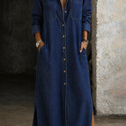 Delana | Abito con Bottoni Casual Chic