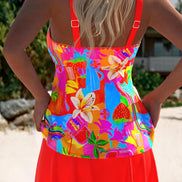 Marilena | Tankini Floreale Corallo