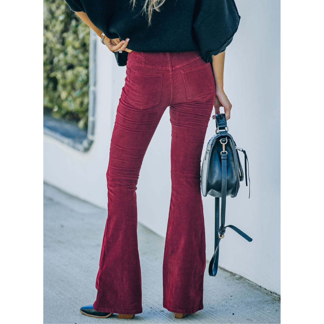 Noble Denim | Pantaloni a zampa in velluto a coste