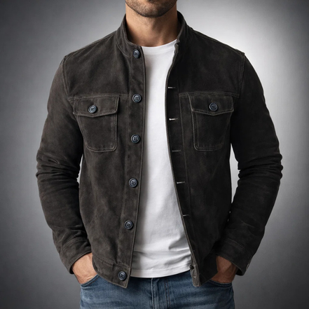 Giacca in pelle scamosciata Caspian |