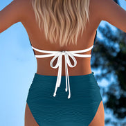 Bruna | Costume Bicolore Grafico