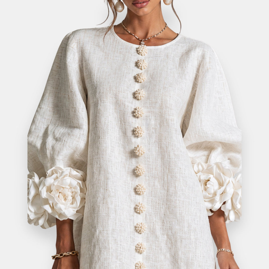 Fleurette | Robe à fleurs en relief