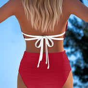 Bruna | Costume Bicolore Grafico
