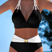 Bruna | Costume Bicolore Grafico