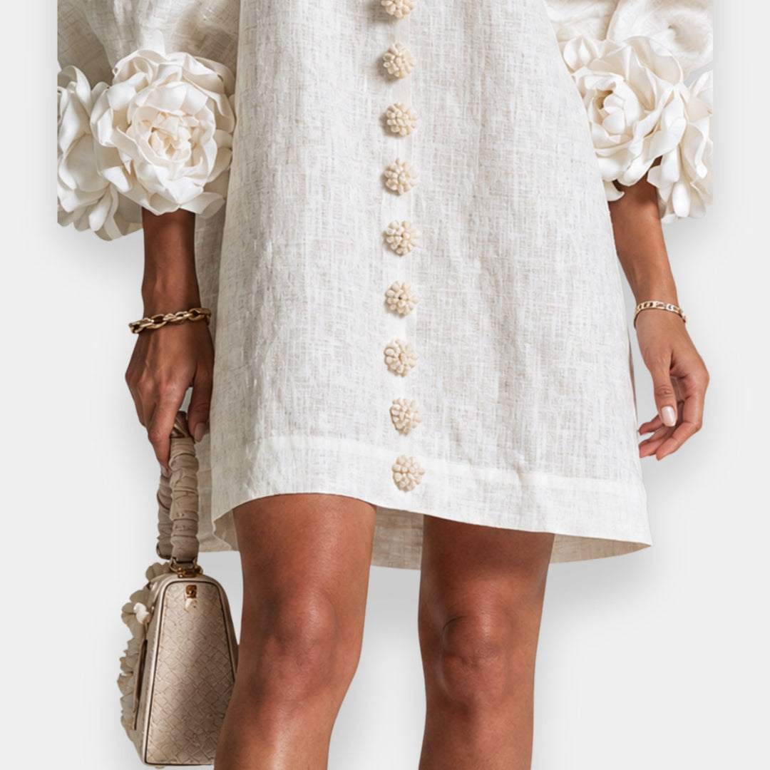 Fleurette | Robe à fleurs en relief