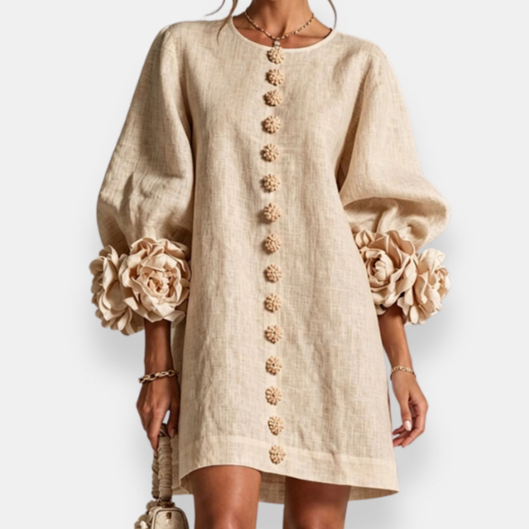 Fleurette | Robe à fleurs en relief