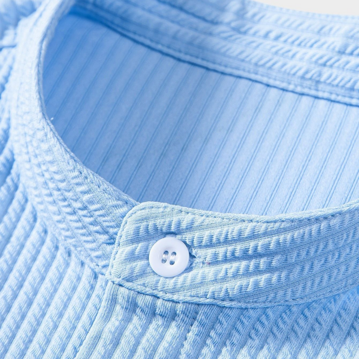 Dzianina Monte Carlo– Koszula męska ze stójką