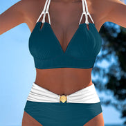 Bruna | Costume Bicolore Grafico