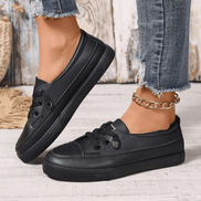 Elowen – Scarpe basse ortopediche da donna bianche con lacci – Soletta morbida e traspirante