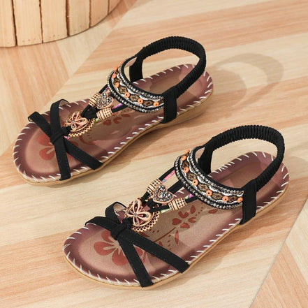 Nadia – Sandali ortopedici in stile Ibiza per comfort ed eleganza.