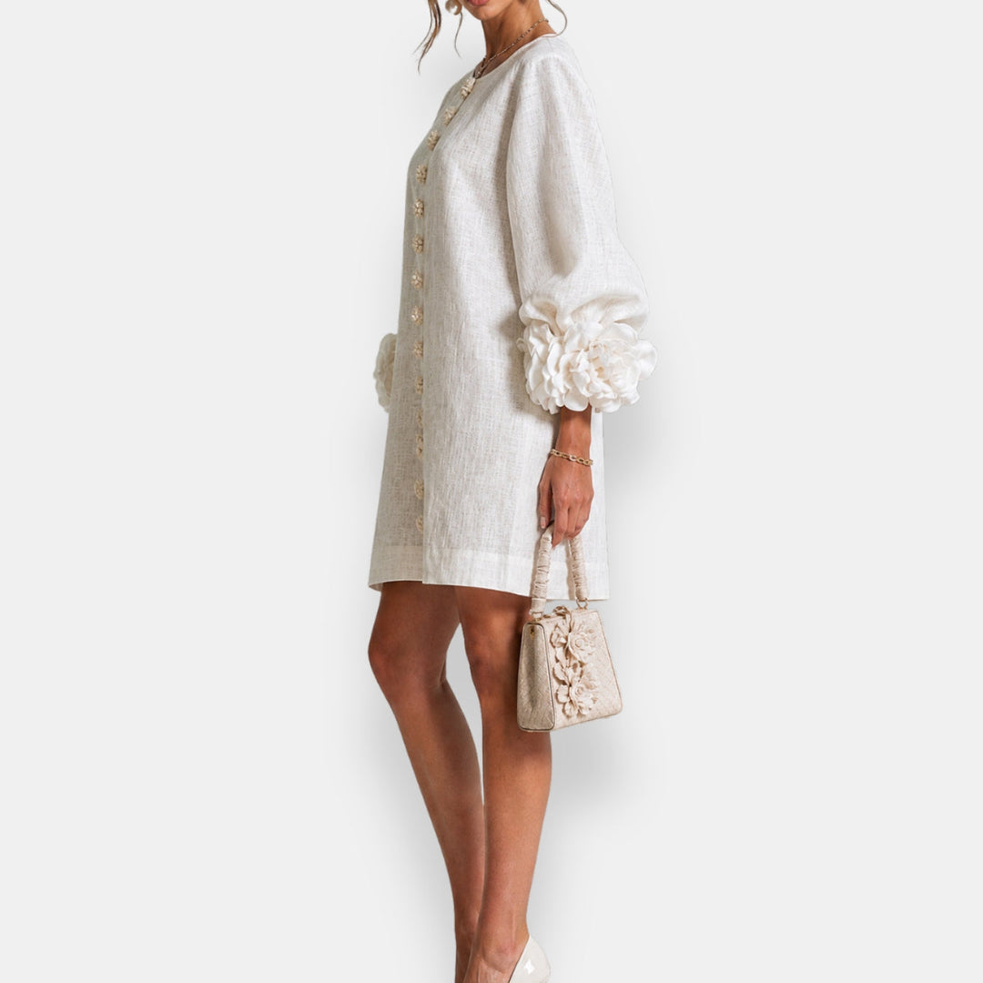 Fleurette | Robe à fleurs en relief