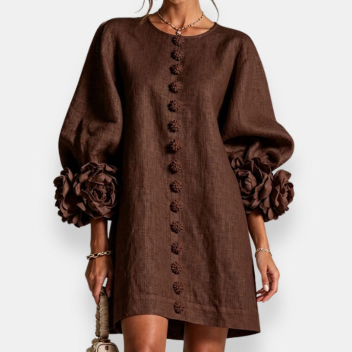 Fleurette | Robe à fleurs en relief