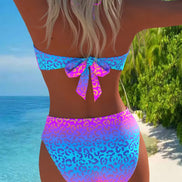 Leonora | Costume Intero Leopardato con Collo all'Americana