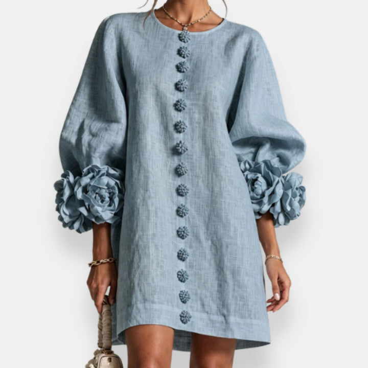 Fleurette | Robe à fleurs en relief