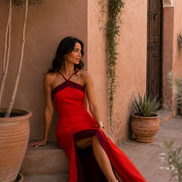 Beatriz | Abito lungo color marrone