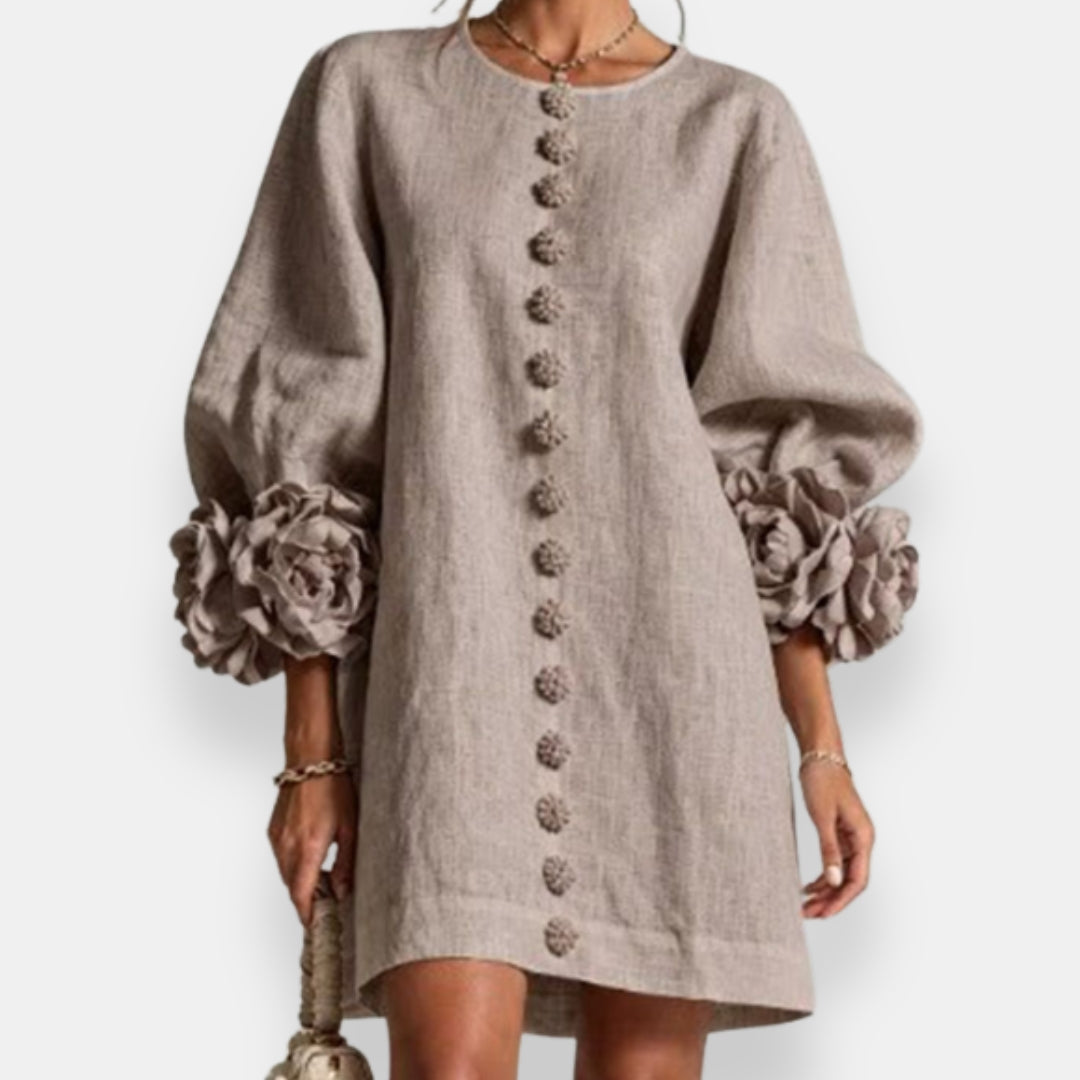 Fleurette | Robe à fleurs en relief