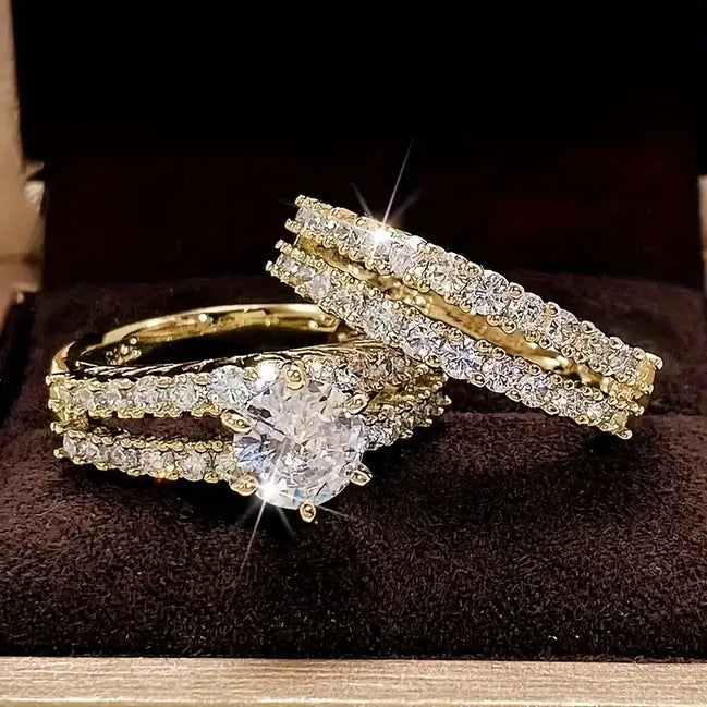 Set di Anelli Intreccio d’Amore