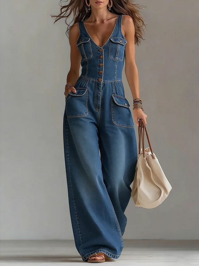 Sofia | Jumpsuit Denim Rilassato Moderno