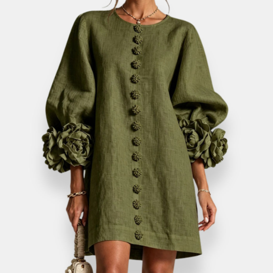 Fleurette | Robe à fleurs en relief