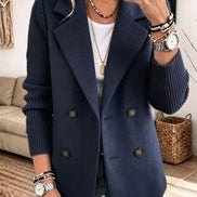 Diletta | Blazer Elegante con Maniche in Maglia