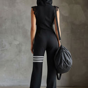 Zara Flow | Tuta sportiva retrò con cappuccio e righe