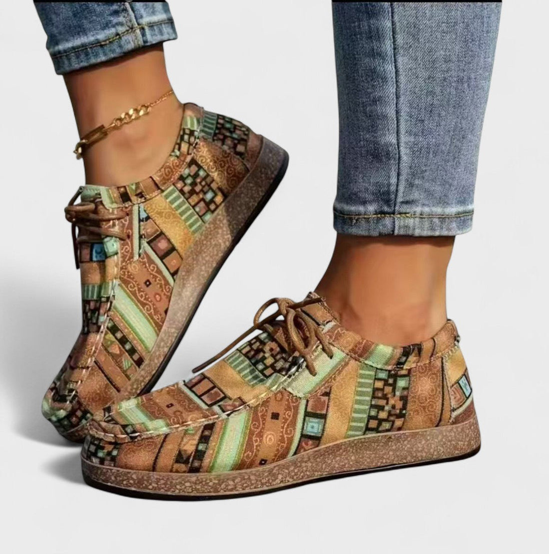 Rossana | Sneakers Comfort Patchwork con Platform