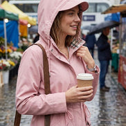 Elena | Giacca Impermeabile Leggera con Cappuccio