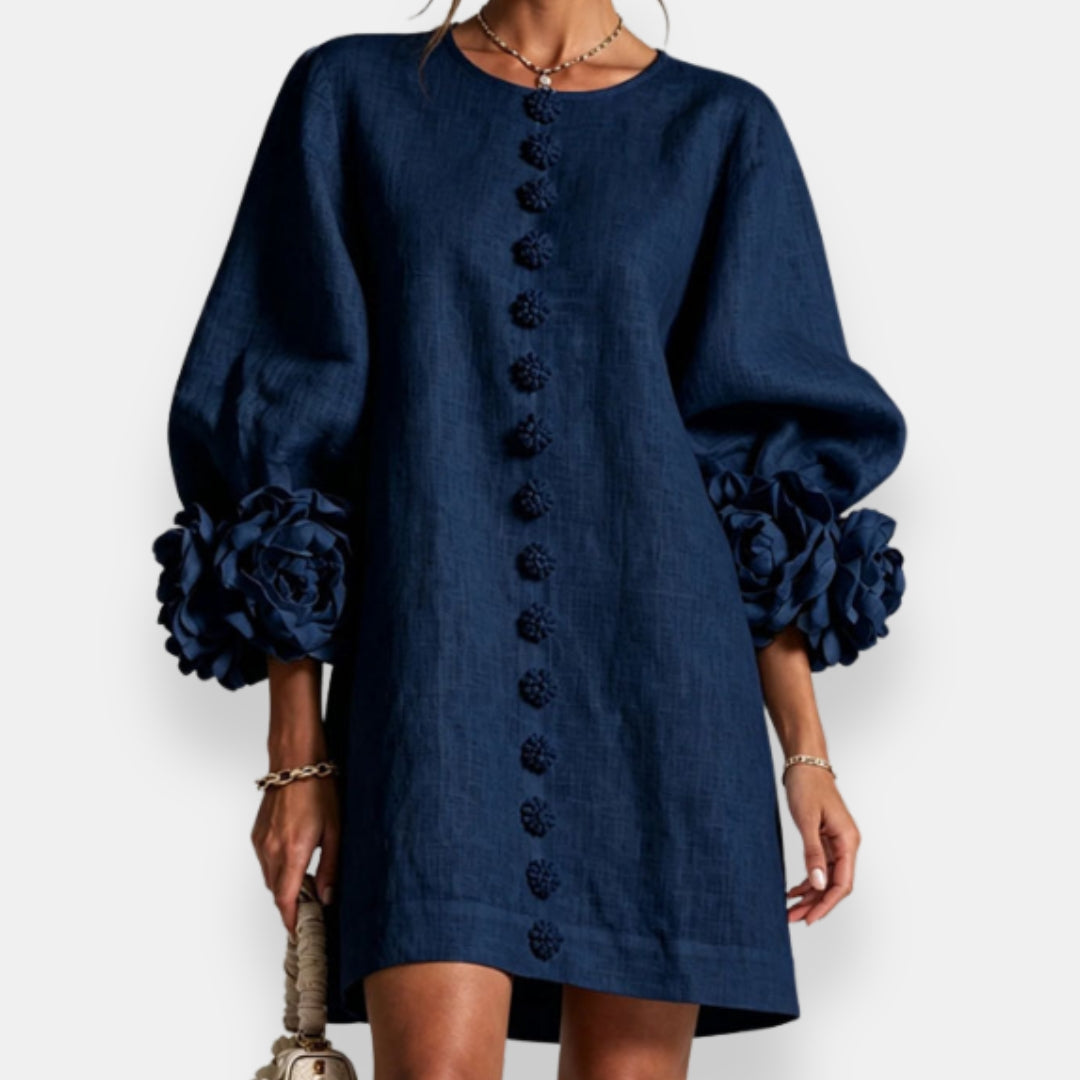 Fleurette | Robe à fleurs en relief