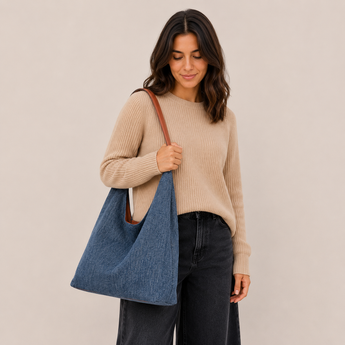 Aldina | Borsa Tote in Denim