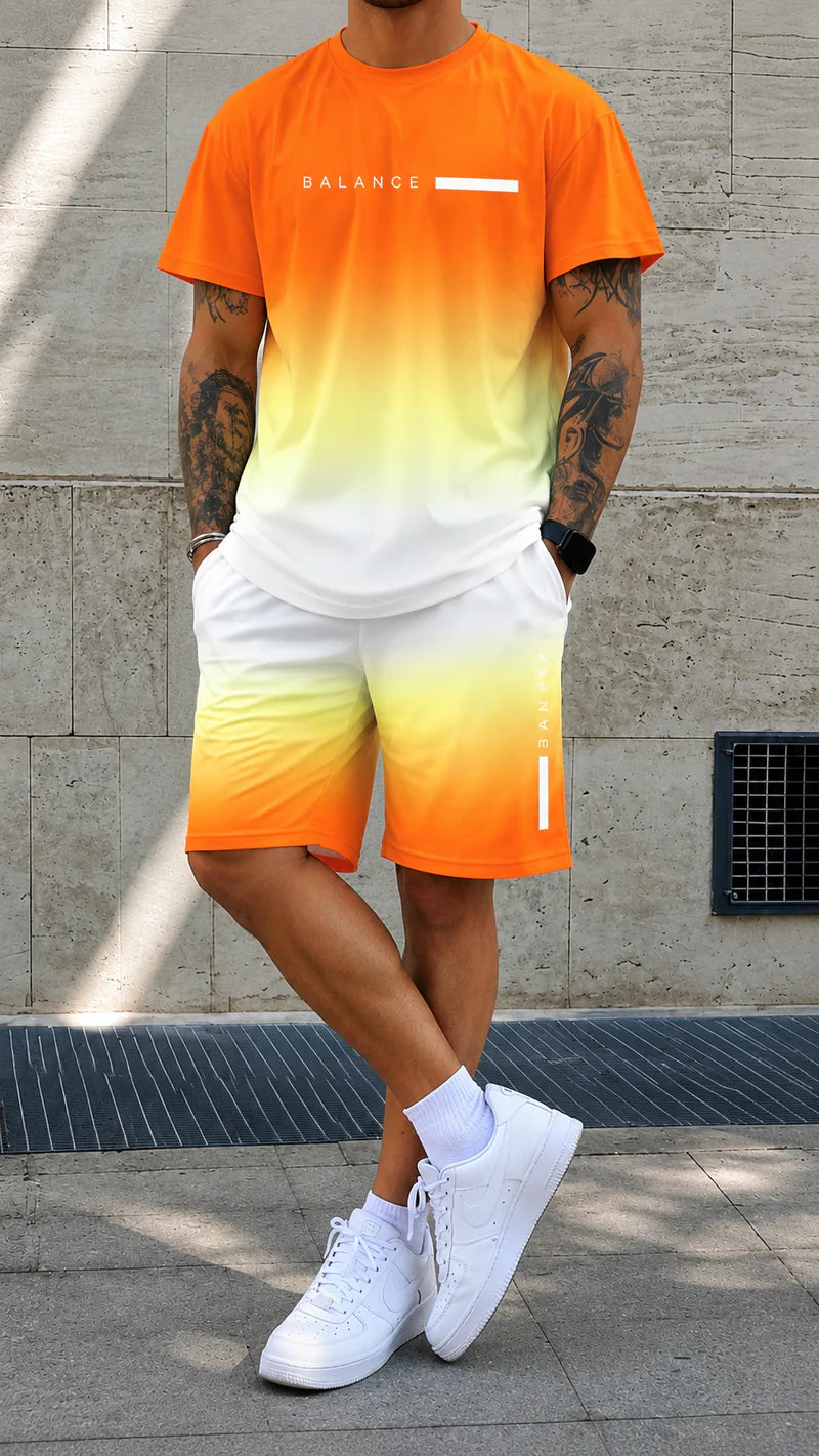 Kairos | Set estivo oversize con stampa degrade