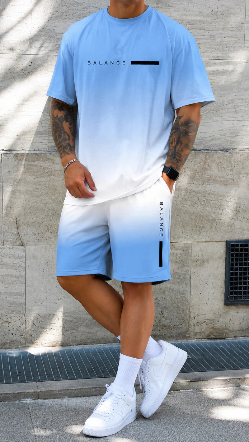 Kairos | Set estivo oversize con stampa degrade