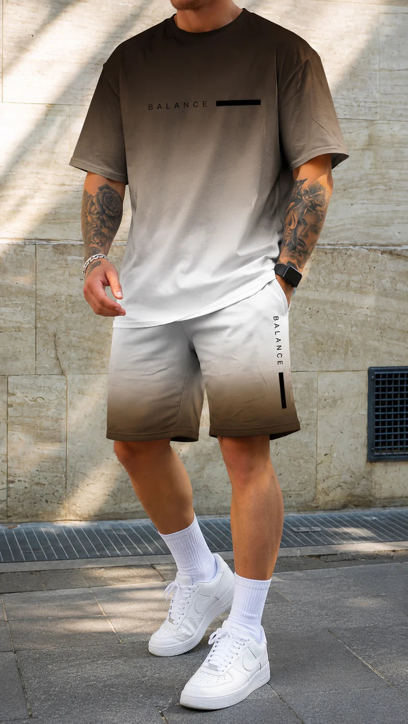 Kairos | Set estivo oversize con stampa degrade