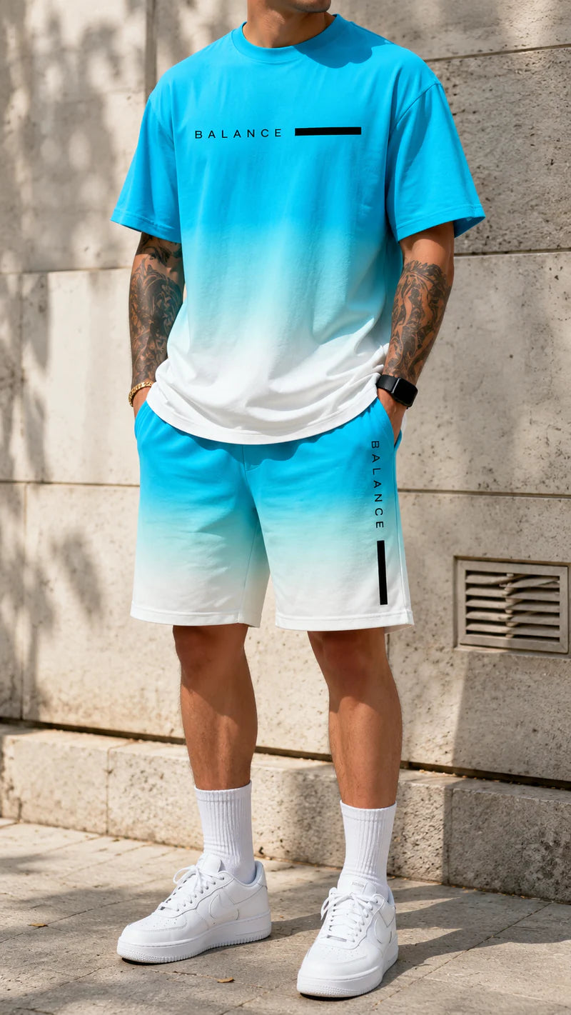 Kairos | Set estivo oversize con stampa degrade