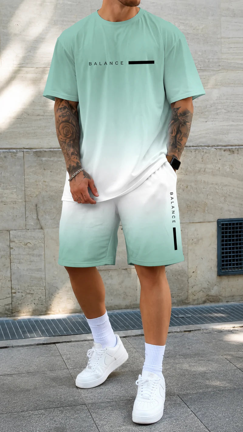 Kairos | Set estivo oversize con stampa degrade