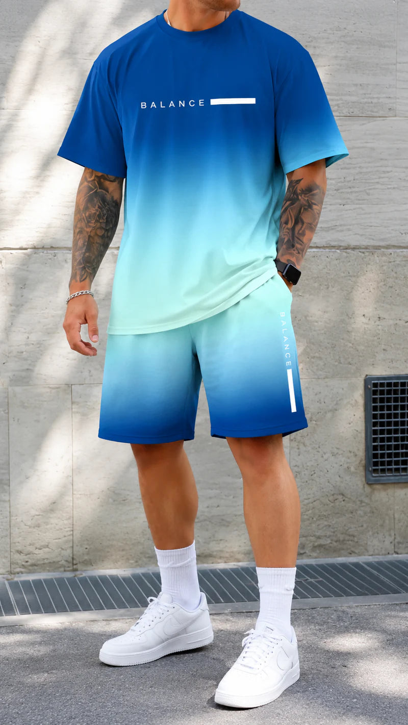 Kairos | Set estivo oversize con stampa degrade