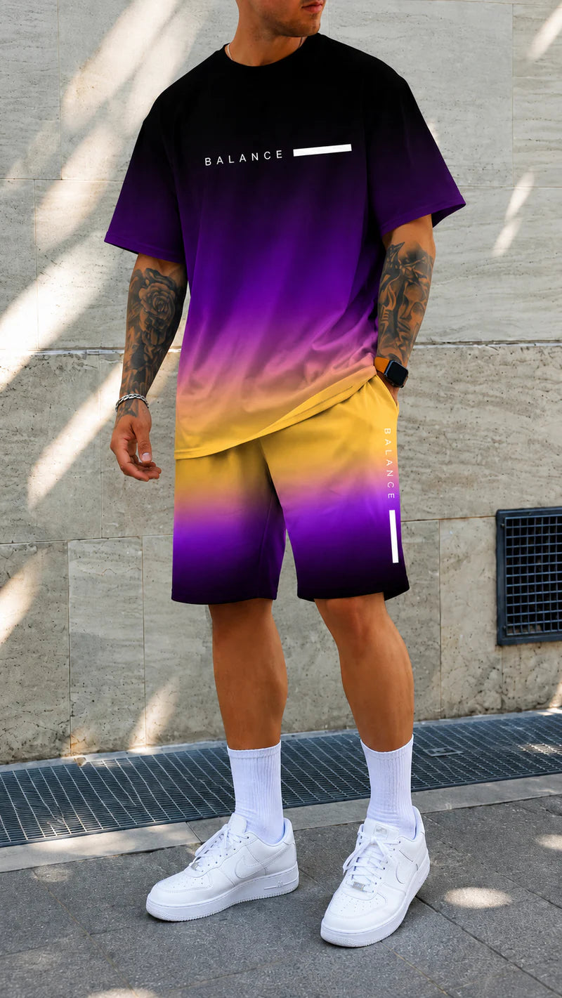 Kairos | Set estivo oversize con stampa degrade