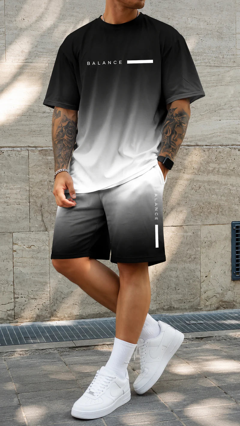 Kairos | Set estivo oversize con stampa degrade