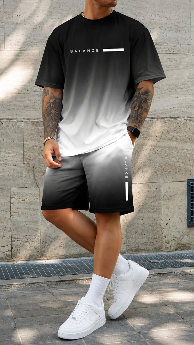 Kairos | Set estivo oversize con stampa degrade