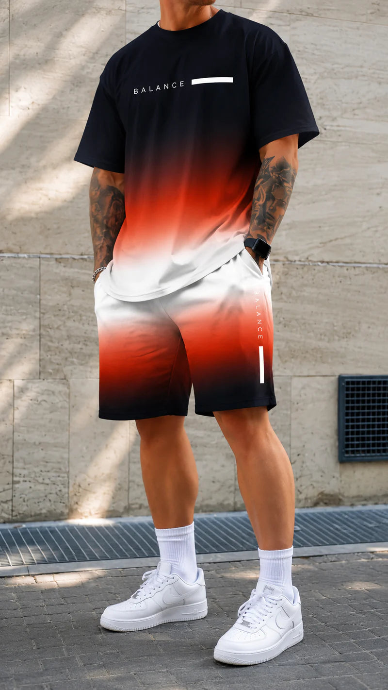 Kairos | Set estivo oversize con stampa degrade