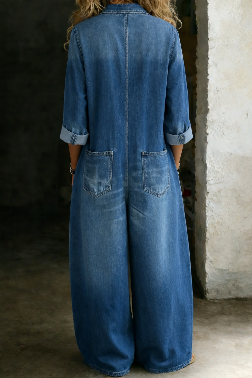 Lena | Salopette Denim Casual Comoda