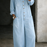 Lena | Salopette Denim Casual Comoda