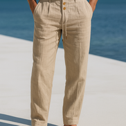 Lino Uomo – Pantaloni in lino leggeri per l'estate